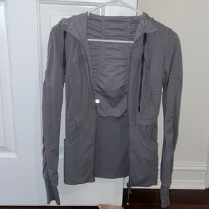 Lululemon dance studio gray jacket size 2